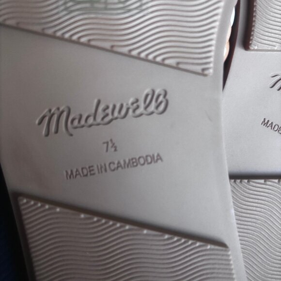 Madewell | Tan Orange The Suzi Puffy Woven Leather Neutral Sandals, Sz 7.5 - Picture 7 of 11